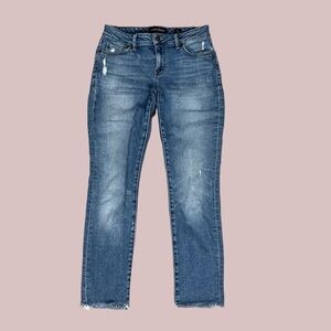 Luck Brand Women’s Lolita Mid-Rise Skinny Jeans Distressed Blue 2/26